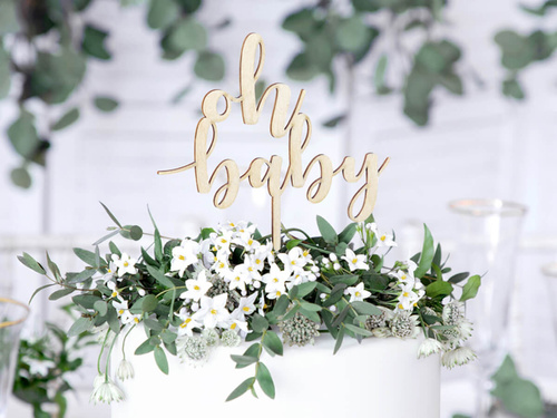 Topper na tort Oh baby - 1 szt.