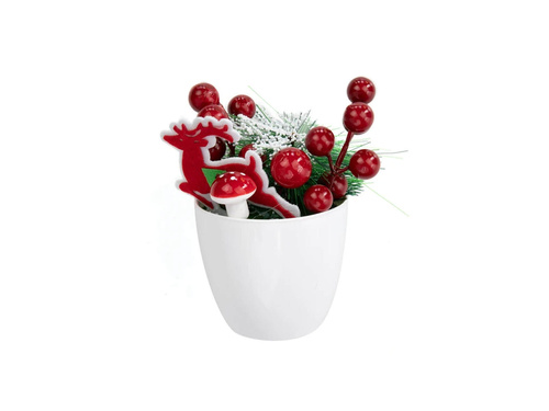 Stroik świąteczny w doniczce - 1 szt.