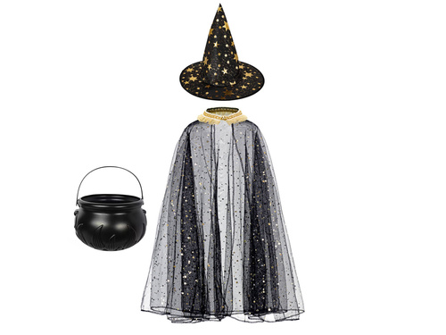 Zestaw Wiedźmy - złoto-czarny - 1 op.
