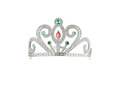 Srebrna tiara z klejnotami