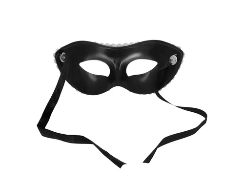 Maska karnawałowa srebrna - 1 szt.