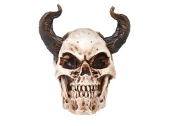Czaszka z rogami na Halloween - 1 szt.