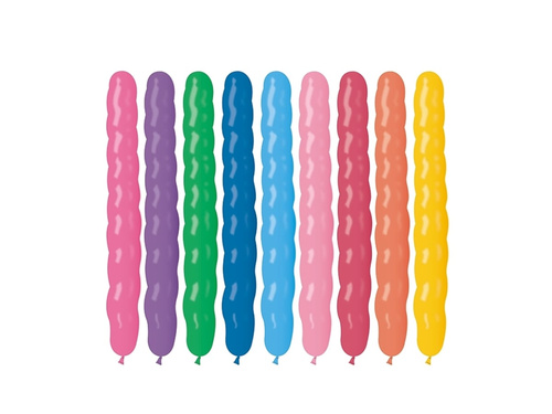 Baloniki kształty długie kule - 80 cm - 100 szt.