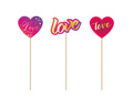 Toppery papierowe na tort Love - 3 szt.