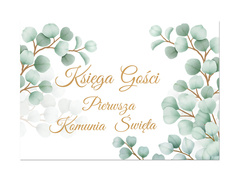 Naklejka na księgę gości na I Komunię Świętą - 1 szt.