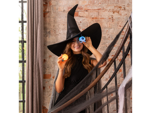 Gałka Oczna LED na Halloween - 8 x 6 cm - 1 szt.