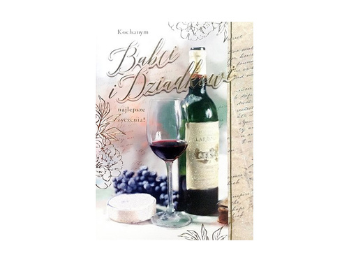 Kartka z kopertą na Dzień Babci i Dziadka - 1 szt.