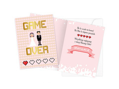 Kartka prezentowa na ślub z kopertą - 1 szt.