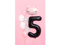Balon foliowy cyfra 5 czarna - 86 cm - 1 szt.