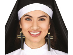 Kolczyki krzyże na Halloween - 1 szt.