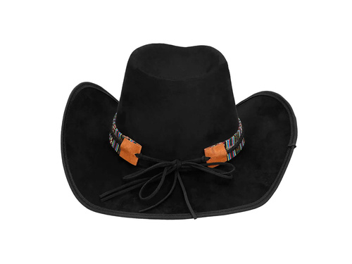 Kapelusz kowbojski Django czarny - 1 szt.