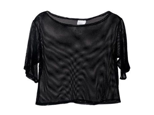 Koszulka kabaretka czarna dla kobiety