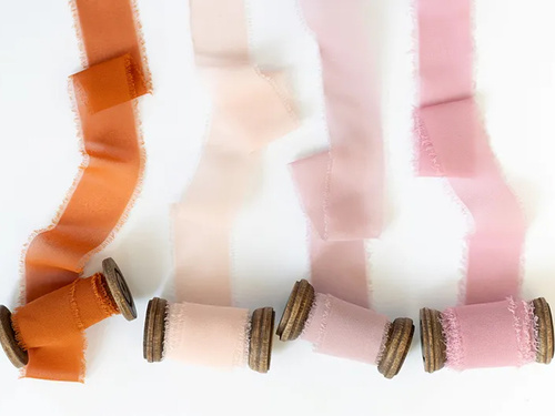 Tasiemka szyfonowa, miedziana, 40 mm/10 m, 1 szt.