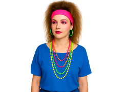 Zestaw naszyjników w stylu lat 80'tych - 4 szt.