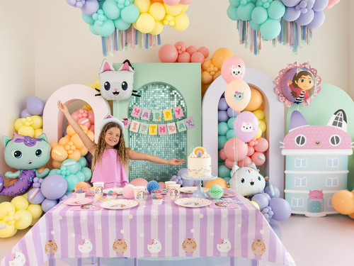 Balony lateksowe urodzinowe Koci Domek Gabbi - 30 cm - 6 szt