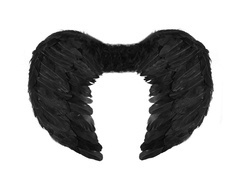 Skrzydła anioła czarne - 54 x 37 cm - 1 szt.