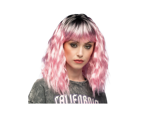 Peruka Ethel różowa