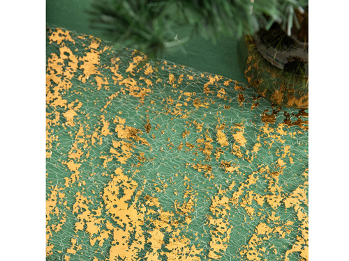 Dekoracja bieżnik błyszczący na stół - złoty - 28 cm x 3 m - 1 szt.