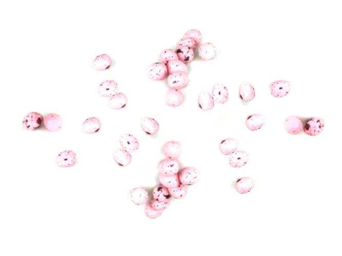 Jajka styropianowe przepiórcze nakrapiane różowe - 2 cm - 100 szt.