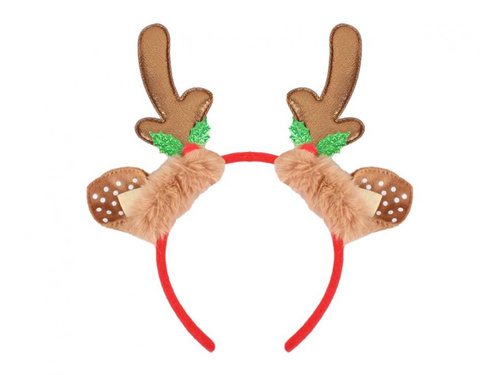Opaska Rogi Renifera z uszami - 1 szt.