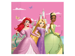 Serwetki urodzinowe Princess - Księżniczka - 33 cm - 20 szt.