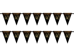 Baner flagi Sparkling na czterdzieste urodziny - 5 m