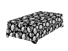 Obrus Czachy na Halloween - 137 x 274 cm - 1 szt.