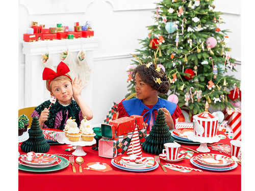 Bombka papierowa rozetka Choinka butelkowa zieleń - 20 cm - 1 szt.