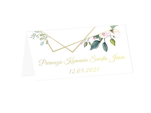 Aniołki gipsowe z podziękowaniem personalizowanym - 6 szt.