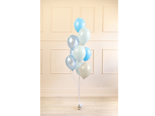 Zestaw balonów lateksowych błękitno-brązowy - 10 szt.