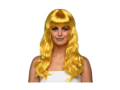 Peruka elegancka żółta
