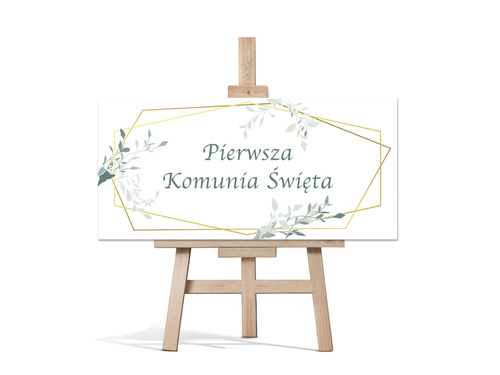 Plakat komunijny - I Komunia Święta - 70x33 cm