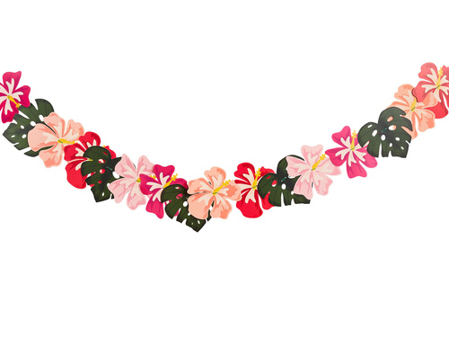 Girlanda Tropikalne Kwiaty - 200 cm - 1 szt.