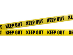 Dekoracja Taśma Keep Out - 6 m - 1 szt.
