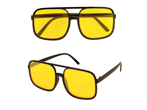 Okulary Pilotki żółte - 1 szt.