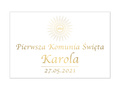 Plakat komunijny personalizowany - I Komunia Święta - 90x60 cm