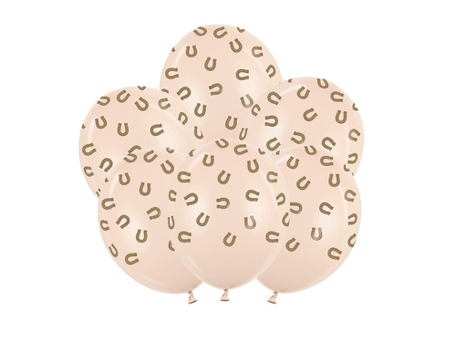 Balony lateksowe w podkowy - 30 cm - 6 szt.