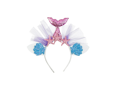 Opaska na głowę różowa syrenka