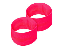 Opaski neonowe różowe Disco lata 80-te - 2 szt.