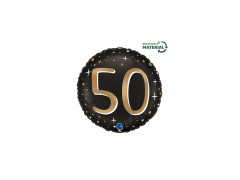 Balon foliowy okrągły Sparkling 50 - 14" - 1 szt.