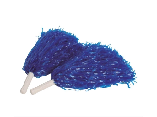Pompony cheerleaderki niebieskie - 2 szt.
