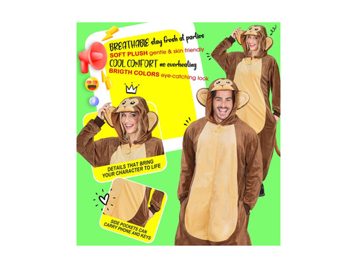 Pluszowy strój małpy