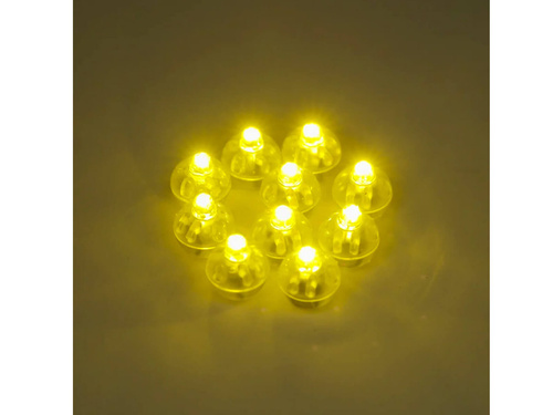 Diody LED do balonów białe ciepłe - 10 szt.