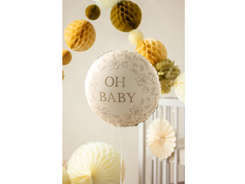 Balon foliowy Oh baby - 35x35 cm - 1 szt.