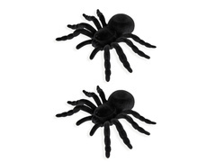 Dekoracja Pająki na Halloween - 10,5 cm - 2 szt.