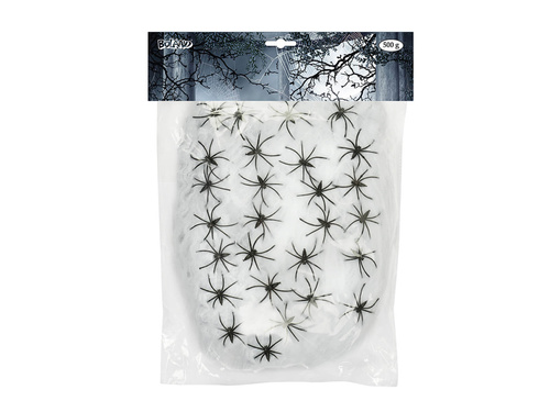 Pajęczyna z 25 pająkami - 500 g - 1 op.