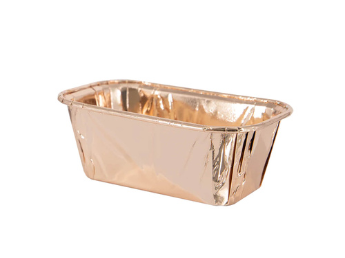 Foremki na mini placuszki różowe złoto - 11 x 4 cm - 10 szt.