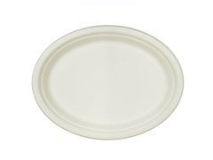 EKO Talerzyki białe owalne - 26 cm - 6 szt.