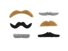 Wąsy samoprzylepne miks wzorów - 6 szt.