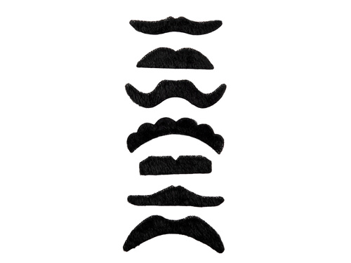Wąsy samoprzylepne mix wzorów - 6 szt.